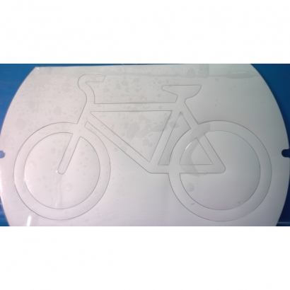 腳踏車配件造型遮噴膠帶